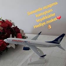 Anadolujet Ucak Maketi Boeing 737 800 Www Sinerjihavacilik Com Instagram Hediye Maket Ucak