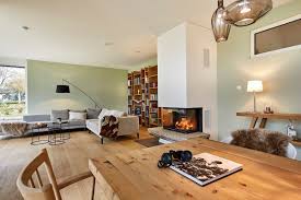 Inneneinrichtung Wohnzimmer Esszimmer Modern Offen Mit Kamin Innenarchitektur Haus Ideen Architektenhaus Mehrblick Von Bauhausstil Architekt Innenarchitektur