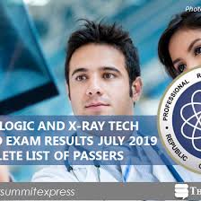 FULL RESULTS: July 2019 Radtech, X-Ray Technologist board exam list of  passers, top 10