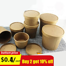 Download Disposable Kraft Paper Soup Cup Dessert Ice Cream Cake Soup Container Food Package Free Product 2 Oz Transparent Sauce Cup Box Soup Soup Boxcup Cups Aliexpress