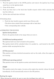 Is there any way to tell which way to turn a key to open or lock a door? Ts003 Vehicle Door Lock Transceiver User Manual Calsonic Kansei