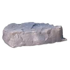 Dekorra 36 In L X 36 In W X 9 In H Flat Plastic Cover In Brown Black 112 Rb The Home Depot Fake Rock Stone Decor Faux Rock