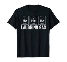 Amazon Com Funny Science Laughing Gas Helium Periodic Table Gift T Shirt Clothing In 2020 Science Humor Periodic Table Gifts Science