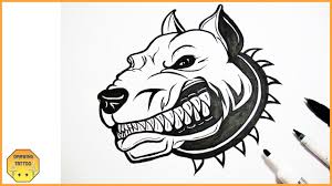 Angry Dog Face Tattoo Design Drawing How To Draw A Tribal Dog On Paper Youtube Polish your personal project or design with these angry dog transparent png images, make it even more personalized and more attractive. angry dog face tattoo design drawing how to draw a tribal dog on paper