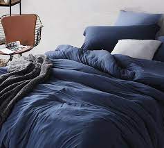 The standard drop on a bedspread is 21. Nightfall Navy Blue King Xl Bedding Ultra Cozy Bare Bottom Spandex Infused Microfiber Oversize King Bedding