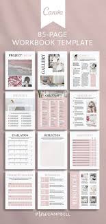 Ebook Template For Canva Workbook Canva Template For Course Etsy In 2020 Ebook Template Design Workbook Template Ebook Template