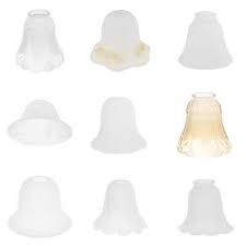 This glass shade works with many of our sculptured bronze lamps. Home Garden Lamp Shades 2pc Replacement Glass Bell Pendant Lamp Shade Frosted Glass Shade