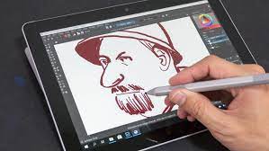 If you want to write instead of typing on a keyboard, you can use the touch keyboard that appears on the screen. Artist Review Microsoft Surface Go Not The Value Option For Casual Digital Art Parka Blogs