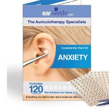 Anxiety Ear Seed Kit With Swarovski Crystal Pellet Kit Upgrade Option