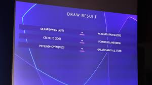 The draw will include some teams taking part in the second qualifying round. Draws Uefa Champions League Uefa Com