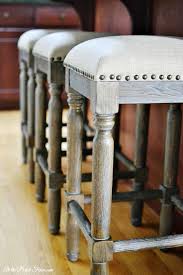 Counter Height Stools With Nail Head Trim Atthepicketfence Com Stools For Kitchen Island Island Stools Kitchen Bar Stools