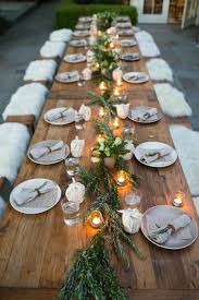 Community Tables For Monthly Community Dinners Rustic Wedding Table Wedding Table Christmas Table Settings