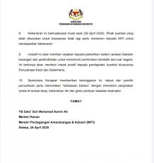 The announcement made by ismail sabri yaakob clearly mentions that all interdistrict and interstate travel is prohibited without police approval. Companies With Miti Approval 100 Capacity