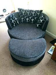 Large Round Sofa With Ottoman Cuddle Chair Round Sofa Chair Oversized Chair And Ottoman