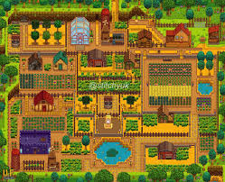 Stardew Valley Farm Design For Multiplayer By Stitchyuk Stardew Valley Stardew Valley Farms Stardew Valley Layout