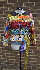Patchwork Ankara Jacket With Wide Peter Pan Collar In 2020 African Fashion Women Clothing Fashion Clothes Women Ankara Jackets