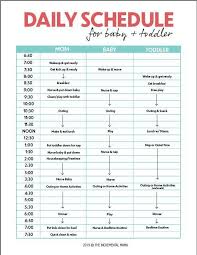 Toddler Schedule Printable Child Sleep In 2020 Mom Schedule Newborn Schedule Toddler Schedule