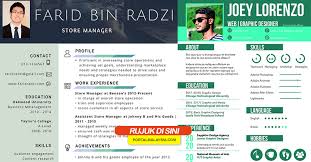 After all, you are applying for a designer job. Contoh Resume Terbaik Download Portal Malaysia