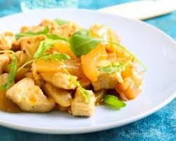 Recette De Saute De Poulet Croq Kilos A L Ananas Et Au Yaourt Recette Recette Croq Kilos Saute De Poulet Recette