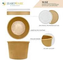 PP Flat Lid For 12-32oz Kraft Paper Food Containers ...