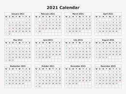 Right click and choose 'save image as' option and save the calendar image for 2021 calendar in single page calendar in landscape layout. Calendar 2021 Png Image File 12 Month Printable Calendar 2020 Transparent Png Kindpng