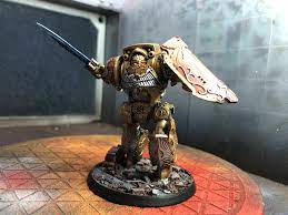 Again, to save some time, i used transfers from forge world's excellent transfer sheet. Warhammer Games Legio Custodes Contemptor Galatus Dreadnought