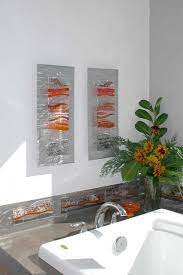 Contemporary Glass Wall Art Fused Glass Metal Wall Art By Kim Merriman Art Glass Wall Art Glass Wall Art Panels Fused Glass Wall Art