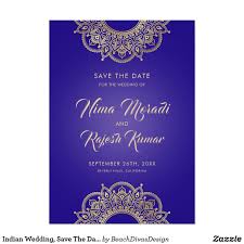 Indian Wedding Save The Date Purple And Gold Save The Date Zazzle Com Indian Wedding Invitations Gold Save The Dates Wedding Invitations