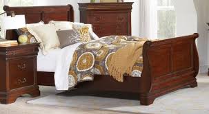 Add an interesting focal point to your bedroom with this cherry garden queen sleigh bed. Elements Chateau Queen Sleigh Bed In Cherry Lct600qb