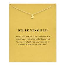 Add painted details to your pasta necklace if you choose. Make A Wish Necklace Friendship Anchor Pendant Necklace With Card Good Ass Deal