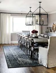 Not only does your area rug size need to be large enough for your table, but it also needs to extend far enough to where your chairs sit on it completely. Our Simple Guide To The Right Rug Sizes For Your Home