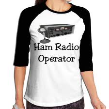 3m9g8y 0 Womens 3 4 Sleeve Crew Neck T Shirts Ham Radio