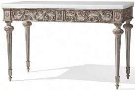 Claudia Console Table Traditional Transitional Stone Wood Console Table By Ebanista Transitional Console Tables Table Console Table