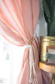 Curtains with blinds fabric for curtains curtains made simple paisley curtains pom pom curtains sewing curtains striped curtains drapery panels linen curtains. 10 Diy Curtain Tieback Ideas That Don T Look Cheap Diy