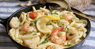 Stir up some sizzling seafood and fish pasta recipes, from classic shellfish spaghetti and prawn linguine to new twists like crab mac 'n' cheese. Seafood Pasta With Shrimp And Scallops And Garlic Christina S Cucina