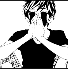 Why is it that most white haired boys tend to be bishounen? Black And White Anime Boy Cryi Png Image With Transparent Background Toppng