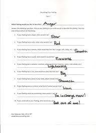 Describing Your Feeling Printable Guided Imagery Worksheet Therapy Worksheets Guided Imagery Counseling Techniques