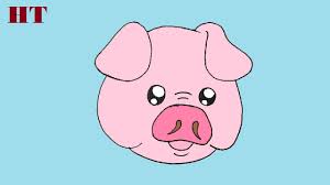 How To Draw A Cute Pig Face Easy For Beginners
