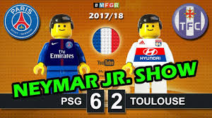 Meilleurs buts du psg & om en une vidéo | 2019. Paris Saint Germain Psg Vs Toulouse 6 2 Ligue 1 Neymar Jr Goal Highlights Lego Football Film Youtube