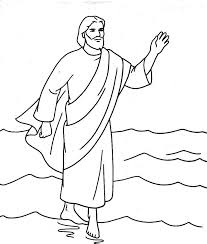 The only catch is you may have to get wet. Jesus Walking On Water Coloring Page Coloring Home