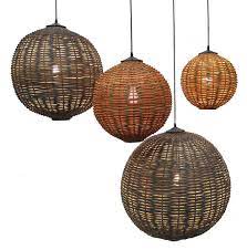 Rattan Globe Pendant Light Fixtures Globe Lights Rattan Light Fixture