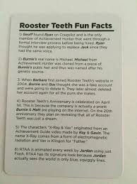 Roosterteeth Facts Achievement Hunter Rooster Teeth Facts