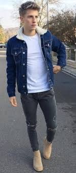 As i said earlier, these boots are very versatile. Clothes Fall Mens 54 Fall Winter Men Outfit Who Being Warm But Fashionable Denim Outfit Men Mens Outfits Chelsea Boots Men Outfit