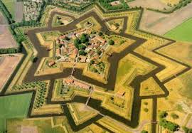 Bourtange Netherlands Star Fort Bourtange Aerial View