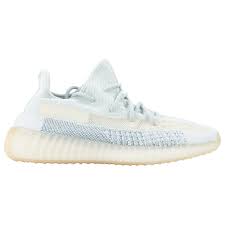 Grey And White Cloth Lace Up Yeezy Boost 350 V2 With Rubber Platform Sold With Box Measurements Heel Height 5 Yeezy Adidas Yeezy Adidas Yeezy Boost 350 V2