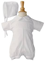 Baby Boys White Cotton Smocked Romper Bonnet Baptism Outfit Set 3 6m Walmart Com