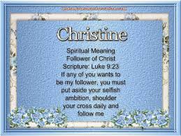 Spiritual Meaning Christine Spiritual Meaning Christine July Born Quotes