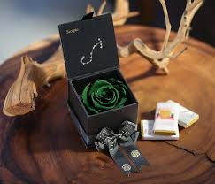 Eternal Roses Astrological Gift Box In Wintergreen Astrology Gift Zodiac Gifts Rose Gift