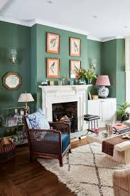 Colorful Interios Inside Victorian Townhouse In London Photos Ideas Design Green Walls Living Room Living Room Green Home Renovation Costs
