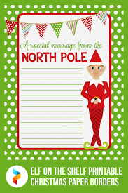 Free printable borders requires no downloads or templates. 4 Best Elf On The Shelf Free Printable Christmas Paper Borders Printablee Com